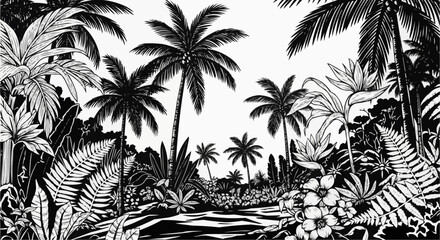 palm tree silhouette