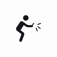 back camera capturing icon sign vector