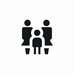 family bond icon sign vector