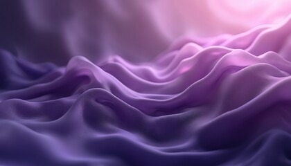 Fototapeta premium Abstract violet purple fluid texture background. Colorful gradient waves with smooth curves create depth, movement. Digital render perfect for music posters, flyers, futuristic presentations,
