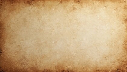 Obraz premium Vintage brown canvas textured background features subtle grain, faded stains. Aged, worn material offers rustic, antique grunge surface for graphic design, art textures, photo overlays, document