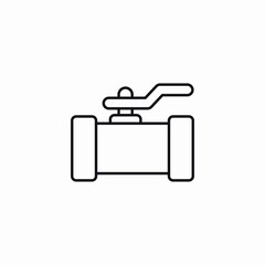portball valve icon sign vector