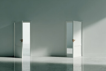serene scene featuring open door leading to bright inviting space symbolizing new beginnings