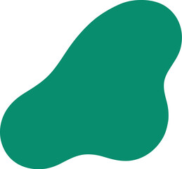 Abstract Green Blob Shape: A Versatile Graphic Element for Modern Design Projects