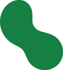 Abstract Green Blob: A Simple, Graphic Illustration for Design and Creative Projects.