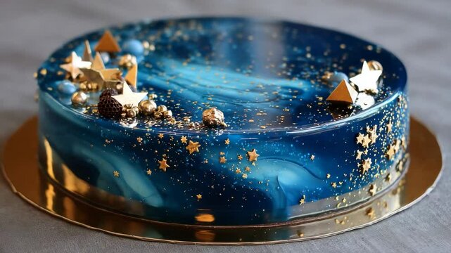 Decorative glaze cake