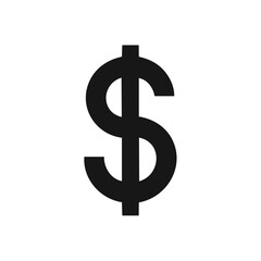 Fototapeta premium Dramatic Dollar Sign Symbol, Money and Finance Concepts, Black and White Design