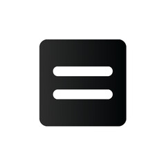 Hamburger Menu Icon on Dark Background Button Website Navigation Interface Black Theme