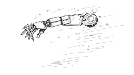Robotic Arm Reaching with Sketch.