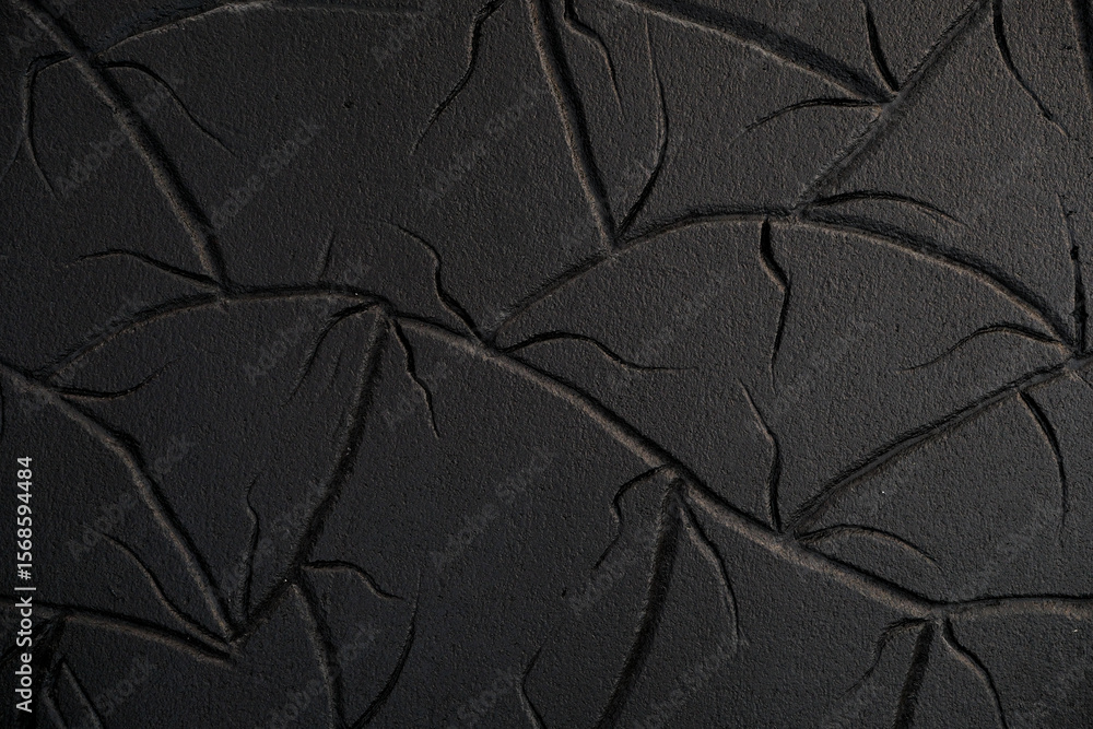 Poster textured abstract background with black geometric pattern reminiscent of veins close up intricate de