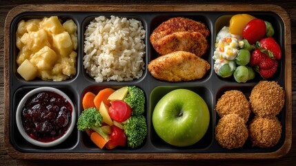 Healthy and Delicious School Lunch Box