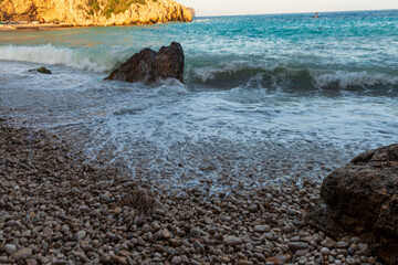  Playa de la Granadella en un día soleado Granadella beach on a sunny day