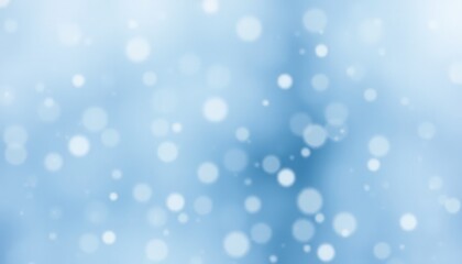 Abstract Blue Bokeh Background Soft, Glowing Circles