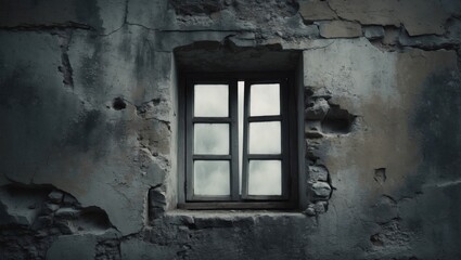 A single small window in an old wall