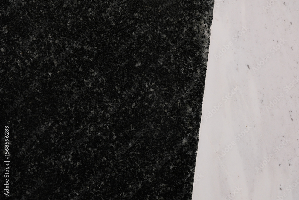 Poster abstract textures, speckled dark surface contrasts with smooth light surface creates visual depth