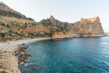 playa paradisíaca cala del moraig turismo españa verano 2025  Cala del Moraig, a paradise beach,...