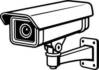 Vector Illustration of a Security CCTV Camera