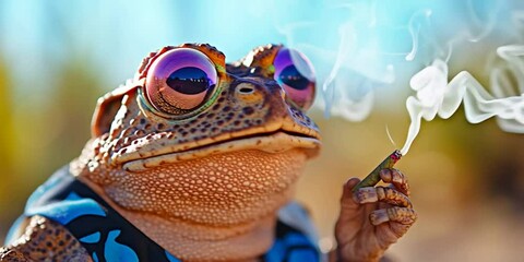 A hallucinogenic sonoran desert toad 