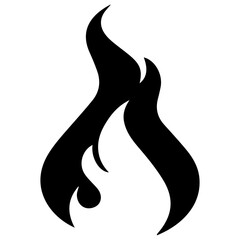AI-generated vector illustration of decorative fire flame

