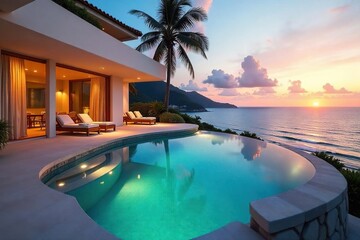 Luxurious Ocean View Villa Private Pool, Breathtaking Sunsets, Perfect Family Escape