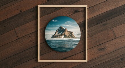a picture of an island in the ocean