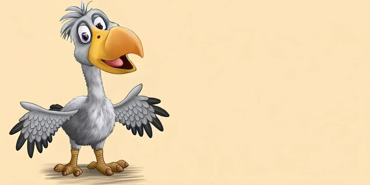 illustration of a cartoon dodo bird