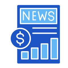 Financial News Feed  Icon Element For Design