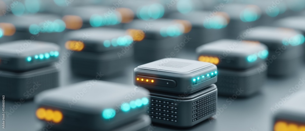 Aufkleber innovative technology showcase digital environment high-tech devices futuristic setting close-up vie