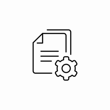 document settings icon sign vector