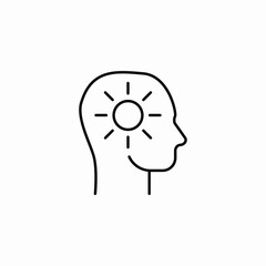 mind brightness icon sign vector