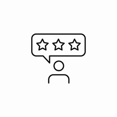 user review icon sign vector