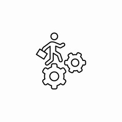 work gear icon sign vector
