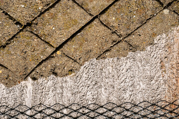 Cement texture with diagonal lines background.