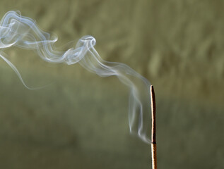 Smoke from an incense 