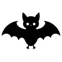Bat on white background