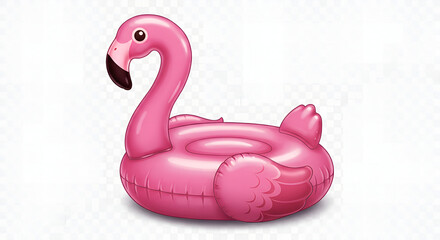 pink flamingo on a white background