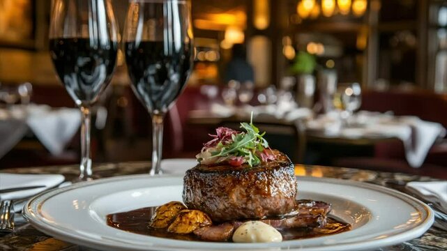 Elegant Steak Dinner