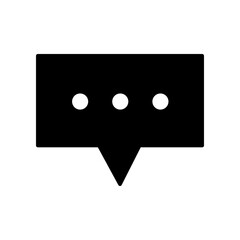 Bubble speech icon vector design template SVG