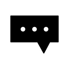 Bubble speech icon vector design template SVG