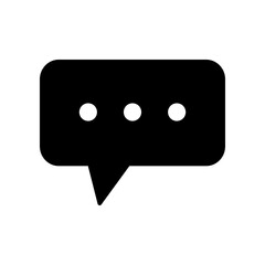 Bubble speech icon vector design template SVG