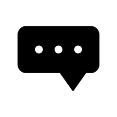 Bubble speech icon vector design template SVG