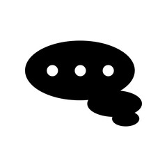 Bubble speech icon vector design template SVG