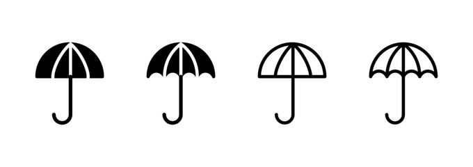 Umbrella icon logo design. umbrella sign and symbol