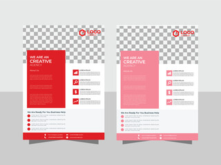 Marketing flyer template for corporate and commercial use