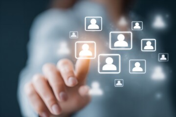 Creating virtual connections through technology using a touch interface in a modern setting