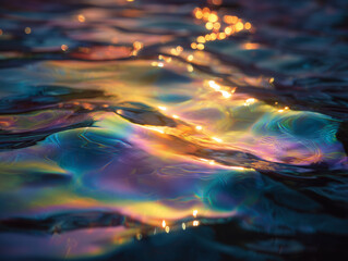 Prism Light Refraction on Water