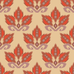 Ikat boho ethnic abstract ikat art.Aztec geometric art ornament print,folk embroidery, and Mexican style.Seamless pattern in tribalDesign for carpet, wallpaper, clothing, wrapping, fabric, cover.