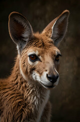 Obraz premium Kangaroo Head Detail