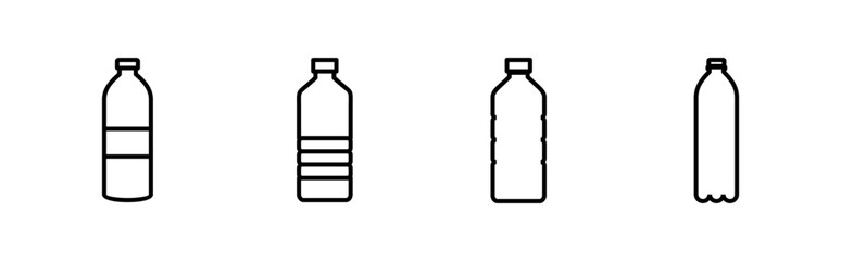 Bottle icon set. bottle vector icon