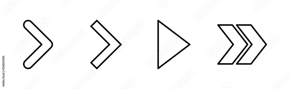 Poster arrow icon set. arrow symbol. arrow sign for your web design.